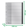 Leitz Recycle black A4 plastic tabs with indexes 1-31 (11 holes) 12180000 226473 - 4