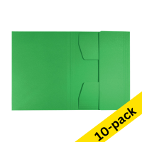 Leitz Recycle green A4 cardboard 3-flap folder (10-pack)