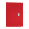 Leitz Recycle red A4 plastic 3-flap folder with closure 227561 - 1
