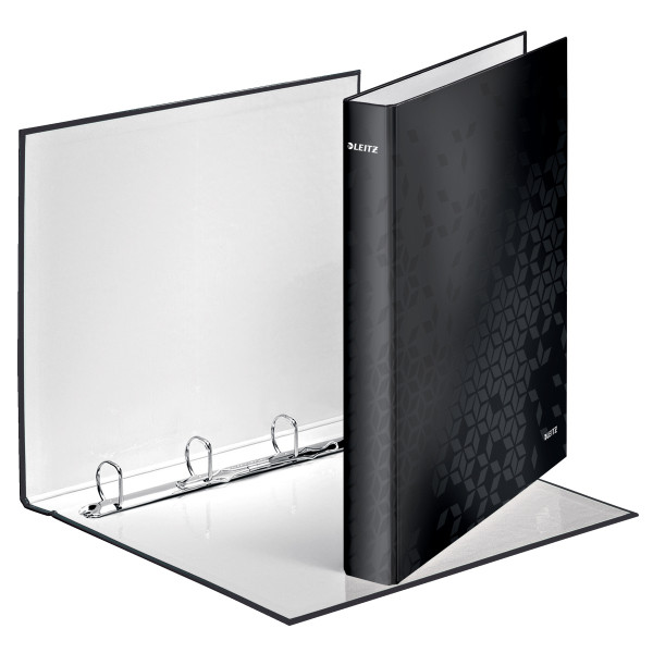 Ring binder 40mm (4x D-rings) | Leitz 4242 WOW | black 226246 - 1