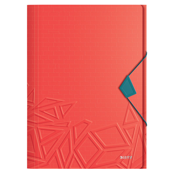 Leitz Urban Chic red plastic 3-flap folder 46490020 226538 - 1
