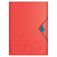 Leitz Urban Chic red plastic 3-flap folder 46490020 226538