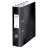 Leitz WOW 180° black A4 cardboard lever arch file binder, 80mm 10050095 226177