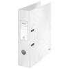 Leitz WOW 180° metallic white A4 cardboard lever arch file binder, 80mm 10050001 202952