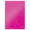 Leitz WOW A4 pink hardback lined notebook, 80 sheets 46251023 211492 - 1