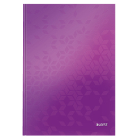 Leitz WOW A4 purple hardback lined notebook, 80 sheets 46251062 211770
