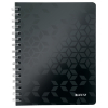 Leitz WOW A5 lined spiral book 2-holes, 80 grams (80-sheets)