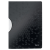 Leitz WOW black A4 colour clip folder