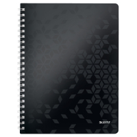 Leitz WOW black A4 lined spiral book, 80 grams (80-sheets) 46370095 226218