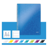 Leitz WOW blue metallic A4 lined spiral book, 80 grams (80-sheets) 46370036 211982 - 3