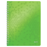 Leitz WOW green A4 lined spiral book, 80 grams (80-sheets) 46380054 226222