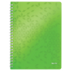 Leitz WOW green A4 lined spiral book, 80 grams (80-sheets) 46380054 226222 - 1