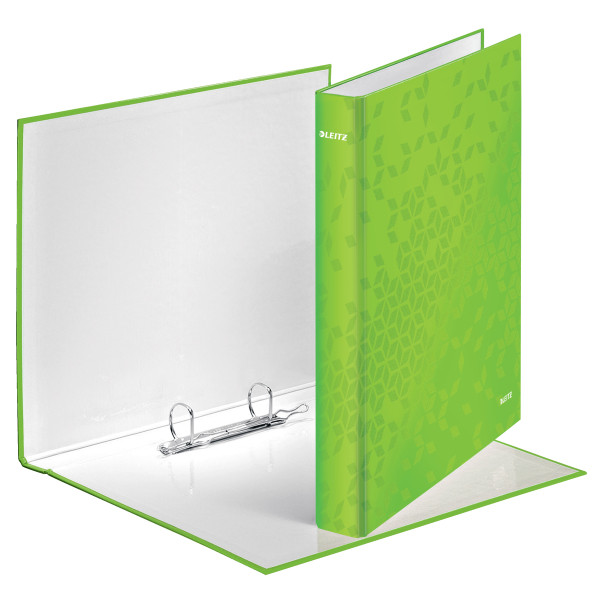 Leitz WOW green A4 ring binder with 2 D-rings, 25mm 42410054 226244 - 1