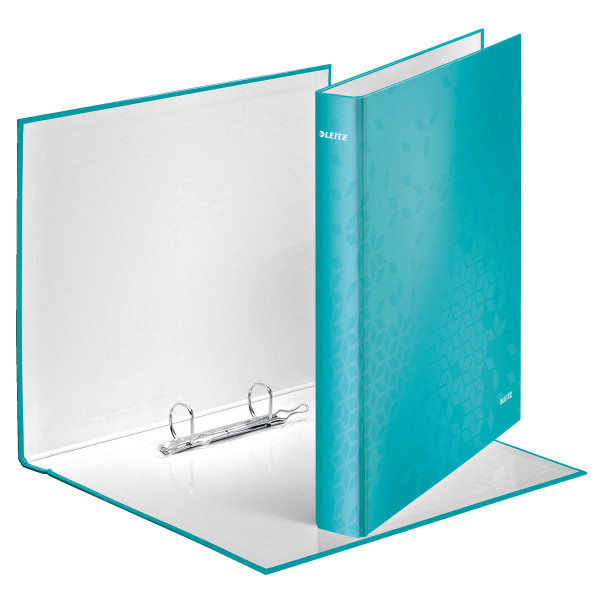 Leitz WOW ice blue ring binder with 2 D-rings 42410051 211778 - 1