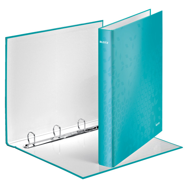 Leitz WOW ice blue ring binder with 4 D-rings 42420051 211780 - 1
