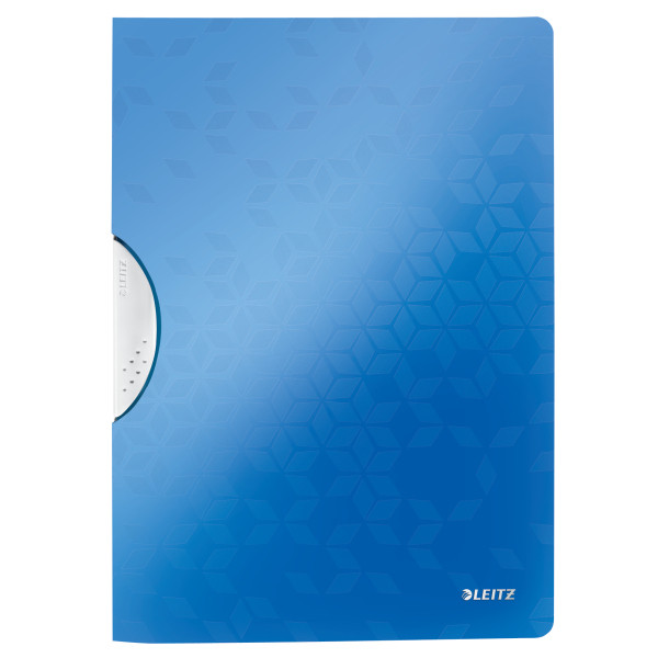 Leitz WOW metallic blue A4 colour clip folder 41850036 211902 - 1