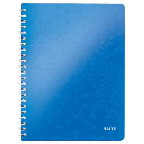 Leitz WOW metallic blue A4 lined spiral book, 80 grams (80-sheets) 46370036 211982 - 1