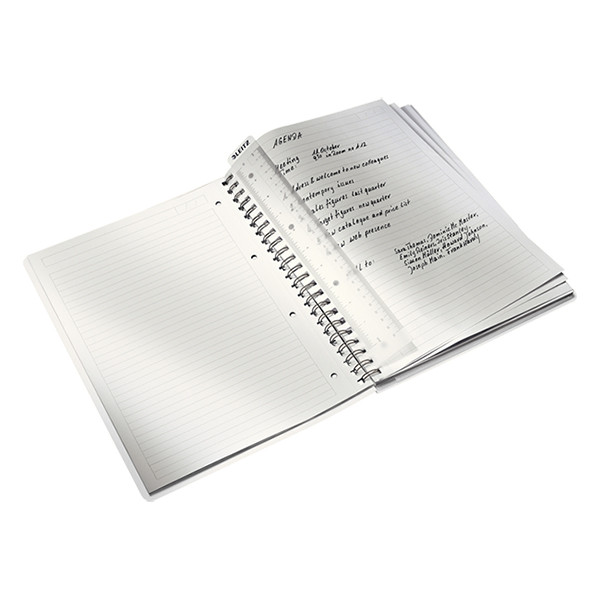 Leitz WOW metallic blue A4 lined spiral book, 80 grams (80-sheets) 46370036 211982 - 2