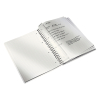 Leitz WOW metallic blue A4 lined spiral book, 80 grams (80-sheets) 46370036 211982 - 2