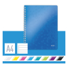 Leitz WOW metallic blue A4 lined spiral book, 80 grams (80-sheets) 46370036 211982 - 3