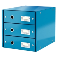 Leitz WOW metallic blue drawer unit (3 drawers) 60480036 211970
