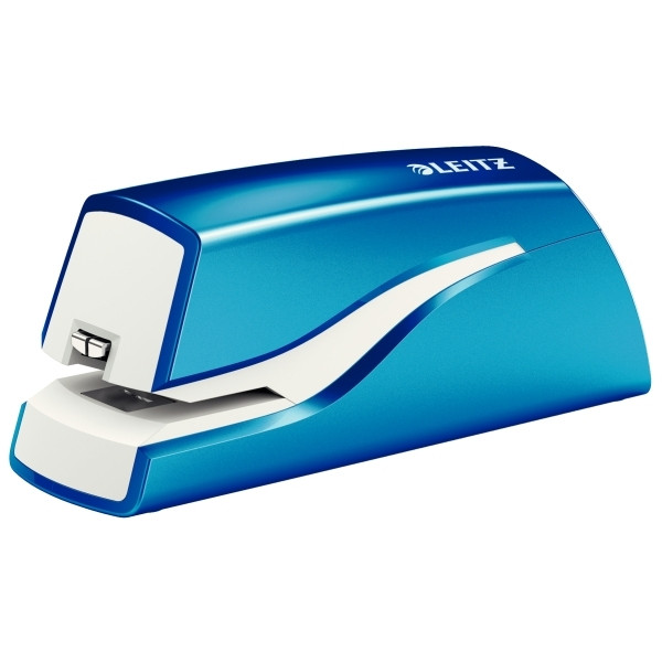 Leitz WOW metallic blue electric stapler (10-sheets) 55661036 226033 - 1