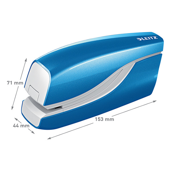 Leitz WOW metallic blue electric stapler (10-sheets) 55661036 226033 - 3