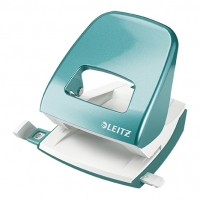 Leitz WOW metallic ice blue 2-hole punch, 3mm (30-sheets) 50081051 211796
