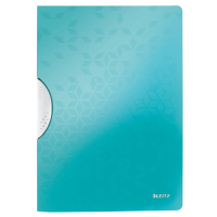 Leitz WOW metallic ice blue A4 colour clip folder 41850051 211904