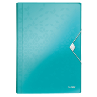 Leitz WOW metallic ice blue project folder (6 compartments) 211810