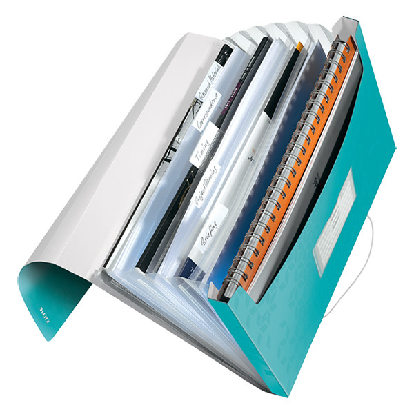 Leitz WOW metallic ice blue project folder (6 compartments) 211810 - 2