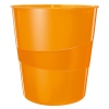 Leitz WOW metallic orange wastepaper bin 52781044 211438