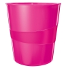 Leitz WOW metallic pink wastepaper bin 52781023 211440 - 1