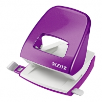 Leitz WOW metallic purple 2-hole punch, 3mm (30-sheets) 50081062 211797