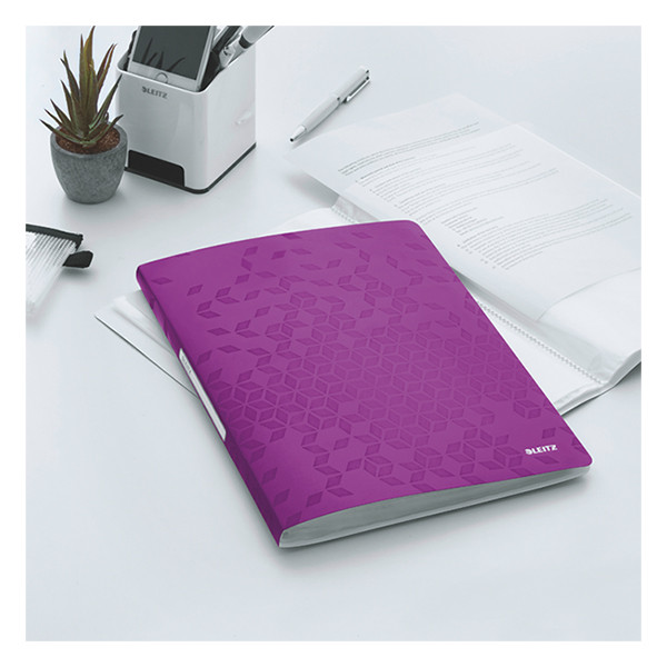 Leitz WOW metallic purple display book (20-pages) 46310062 211802 - 2