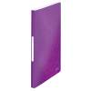 Leitz WOW metallic purple display folder (40-pages)