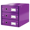 Leitz WOW metallic purple drawer unit (3 drawers) 211973 - 1