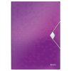 Leitz WOW metallic purple plastic 3-flap folder 211887 - 1