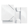 Leitz WOW metallic white cardboard 3-flap folder 202832 - 1