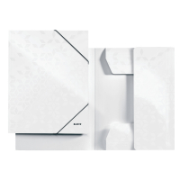 Leitz WOW metallic white cardboard 3-flap folder 39820001 202832