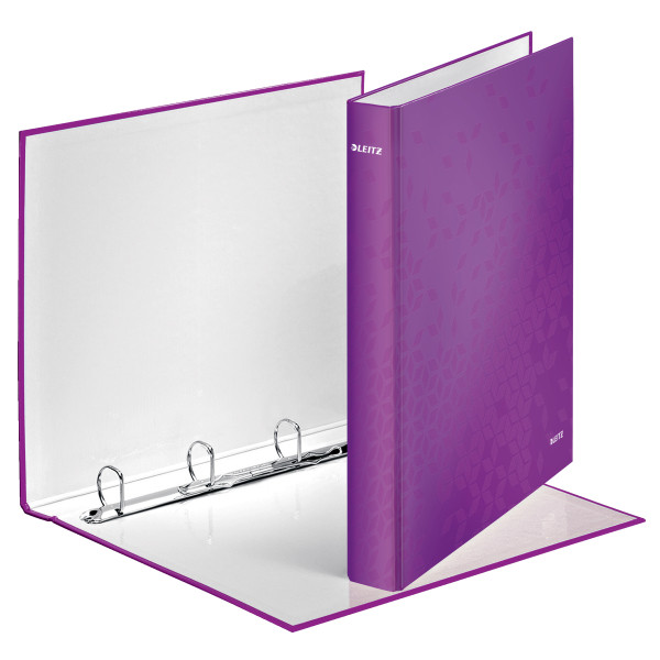 Leitz WOW purple ring binder with 4 D-rings 42420062 211781 - 1