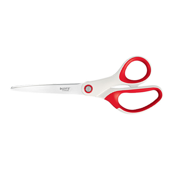 Leitz WOW red titanium scissors, 205mm 227656 - 1
