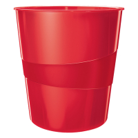 Leitz WOW red wastepaper bin 227655