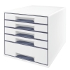 Leitz WOW white/grey drawer unit (5 drawers) 52142001 226054 - 1