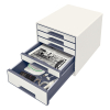 Leitz WOW white/grey drawer unit (5 drawers) 52142001 226054 - 2