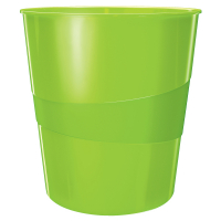 Wastepaper bin (15L) | Leitz WOW green 226276