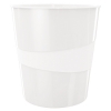 Wastepaper bin (15L) | Leitz WOW metallic white