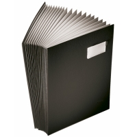 Leitz black A4 blotting book with 20 compartments 57000095 202870