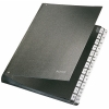 Leitz black A4 plastic sorting folder with 24 A-Z tabs 211842 - 1