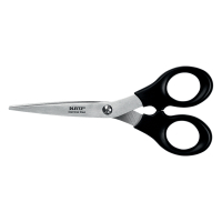 Leitz black stainless steel scissors, 165mm 54230095 227664